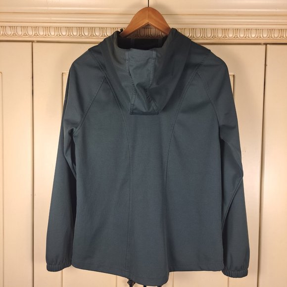 Ascend Women's Lightweight Dark Green Hooded Zip Front Jacket Size XS - Picture 6 of 11